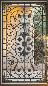 Custom Wrought Iron Scroll <b>Window</b> Grill – Decorative Exterior <b>Security</b> <b>Window</b> <b>Bars</b> Manufacturer - Product Image 1