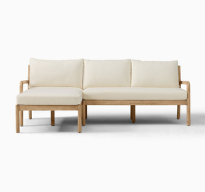 Juego de Sofás de Madera de Teca Sólida, Ecológicos, Resistentes al Agua, para Exteriores, con Mesa de Centro, Acabado Natural, para Sala de Estar, Jardín, Patio, Terraza - Product Image 3