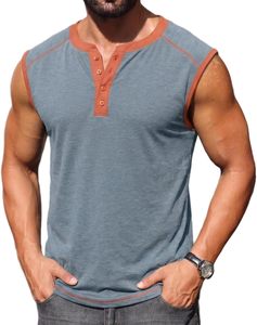 Débardeur en coton pour homme, doux, sans manches, respirant, écologique, séchage rapide, pour la gym et le fitness estival, décontracté - Product Image 1
