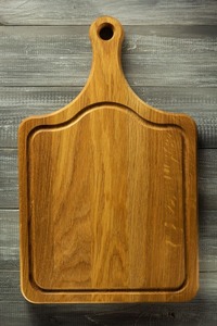 Planche à découper en bois dur naturel, bord lisse, planche à découper en bois massif avec trou d'angle arrondi, vente en gros - Product Image 5
