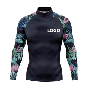 Maillot de bain Rash Guard pour homme à manches longues, protection UV, séchage rapide, chemise de surf, haut de plage athlétique - Product Image 2