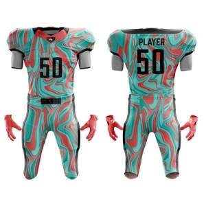 Uniforme de Fútbol Americano Personalizado al por Mayor, Sublimado, Transpirable, Talla Grande, Manga Corta, Protección UV para Verano - Product Image 4