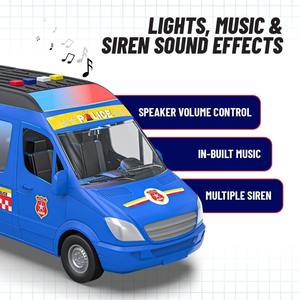 รถของเล่นรถพยาบาลฉุกเฉินคุณภาพดีที่สุด พร้อมเสียงและไฟ สำหรับเด็กผู้ชาย หรือรถกู้ภัยขนาดเล็กสำหรับสั่งซื้อจำนวนมาก - Product Image 3