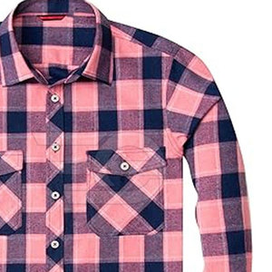 Chemises en flanelle pour hommes, coton, à carreaux, manches longues, douces, décontractées, confortables, boutonnées, tendance, mode, pour l'extérieur - Product Image 2