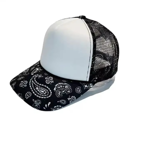 Casquette de camionneur personnalisée avec logo brodé 3D, casquette de sport vierge pour homme, casquette de papa, impression en relief de haute qualité, casquette de baseball en maille à 5 panneaux - Product Image 3