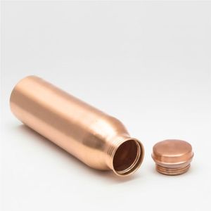 Luxury Copper Water <b>Bottle</b> 1000ml - Seamless Jointless Pure Copper Jug - Ayurvedic Health Benefits Eco-Friendly Hammered Designs - Product Image 5