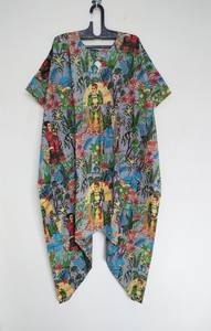 ชุดเดรสผ้าฝ้ายพิมพ์ลายทำมือ สไตล์อินเดีย สำหรับใส่ไปชายหาด งานเทศกาล หรือสไตล์โบฮีเมียน - Product Image 3