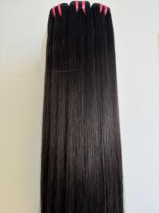 เวียดนาม100% เรียผมต่อเส้นด้ายทอแบบเรียบไร้รอยต่อหรูหราสไตล์ตรงกระดูกสีดำ25% ออก! - Product Image 3