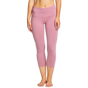 Shorts de sport pour femmes, 3/4, taille haute, en tissu extensible respirant, spandex/polyester, extensible dans quatre directions, pour la course à pied et le yoga - Product Image 4