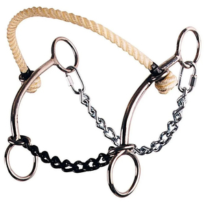 Juego de Bocado para Caballo de Acero Inoxidable Reutilizable de Alta Calidad, Combo de Hackamore, Cuerda y Alambre Trenzado, Herramienta de Entrenamiento Equino - Product Image 4