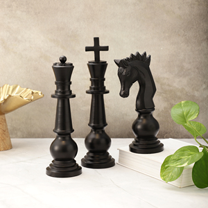 Ensemble de figurines d'échecs modernes en métal doré, Roi, Reine, Chevalier, Statue, Décoration de table, Maison, Bureau, Cadeau de luxe, Collection, Présentoir - Product Image 3