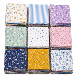 ผ้าฝ้ายป๊อปลินทอ 50 ชิ้น ขนาด 10x10 ซม. เป็นมิตรกับสิ่งแวดล้อม น้ำหนักเบา เหมาะสำหรับงานเย็บปะติดปะต่อ งานฝีมือ DIY ชุดเย็บผ้าควิลท์ - Product Image 4