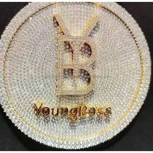 Hecho a medida 925 Plata para colgante hecho a mano estilo Hip Hop chapado en rodio GIA certificado chapado en oro moissanita diamante - Product Image 2