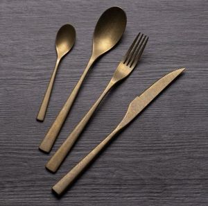 Ensemble de couverts en acier inoxydable abordable pour cuisine, restaurant, hôtel, table à manger, fourchette, cuillère, couteau - Product Image 5