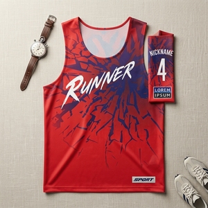 เสื้อกล้ามวิ่งแบบกำหนดเอง OEM ODM ขายส่ง เสื้อวิ่งแห้งเร็ว ผู้ผลิต - Product Image 3