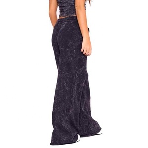 Conjunto de ropa deportiva de invierno de alta calidad para mujer, pantalones de chándal recortados de dos piezas, chándales, ropa de calle lavada, otoño transpirable - Product Image 3