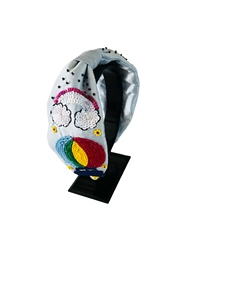 Serre-tête brodé de citrons de qualité supérieure pour femmes et filles, bandeau perlé à fruits tropicaux, accessoire de cheveux rembourré de luxe - Product Image 4