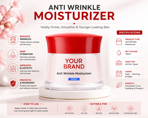 Crema Hidratante Antiarrugas de Marca Privada con Vitamina C para Uso Nocturno para Todo Tipo de Piel - Fabricante - Product Image 2