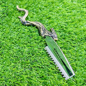 Navaja de Afeitar Profesional Dragon Tail para Hombre, 1 Pieza, Herramienta de Afeitado con Cuchilla Importada para Barba - Product Image 4