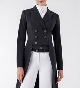 Abrigo de equitación para mujer de la mejor calidad, chaqueta impermeable de concha blanda, ropa ecuestre Horsekraft hecha de nailon Spandex - Product Image 6