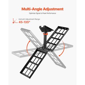 Supporto per Antenna TV Starlink Standard Gen 3 in Acciaio Resistente, Adattatore per Tetto con Angolo Regolabile 45-135 Gradi - Product Image 3