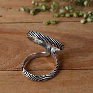 SHYAM JEWELRS Handmade Sterling Silver <b>Open</b> Band Arthritis <b>Ring</b> DIP/PIP Support Band Unisex Luxury Statement Jewelry - Product Image 3