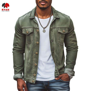 Chaqueta Vaquera Personalizada de Primera Calidad Ryan Pro Gear para Hombre, Cierre de Botones, Acolchada, de Secado Rápido, con Logotipo Personalizado, Diseño ODM - Product Image 3