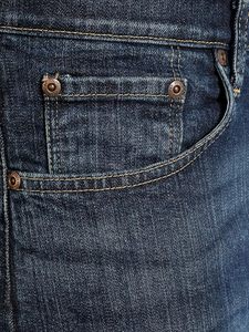 Shorts en jean délavé foncé pour homme, coupe droite, taille mi-haute, décontracté, été, coton respirant avec poches - Product Image 6