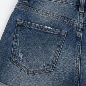 Best <b>Material</b> Women <b>Denim</b> Shorts High Waist Customized Color For Street Wear Summer Casual Trendy Fashion Bottoms Style - Product Image 5