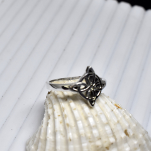 Anillo de Plata de Ley 925 con Nudo Celta, Hecho a Mano, Geométrico, Unisex, Estilo Vintage Gótico, para Boda, Joyería - Product Image 2
