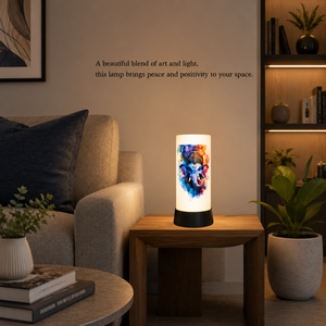 Lord Ganesha <b>LED</b> Table Lamp Spiritual Decorative Night <b>Light</b> Warm Glow Bedside Temple Home Meditation Gift Electric Desk Lamp - Product Image 2