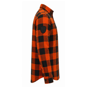 Camisas Personalizadas para Hombre, 100% Algodón Poliéster, Gruesas, Negras y Rojas, Otoño Invierno, con Botones, Manga Larga, Camisa de Franela a Cuadros Vintage para Hombre - Product Image 4