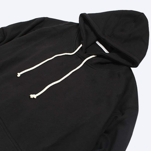Sweat à capuche d'hiver à manches longues, coupe classique, doublure à carreaux, en polaire de polyester personnalisée, avec logo brodé sur le devant, effet délavé - Product Image 2