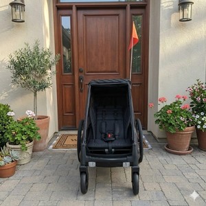 Série KS-200 3 en 1 : remorque/poussette/voiture de jogging pour enfants en alliage d'aluminium avec suspension indépendante pour les aventures en plein air - Product Image 2