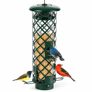 Outdoor Bird Feeder with Metal Cage Bracket Support Rod Easy Installation Bird Feeder for Outdoor - Product Image 5