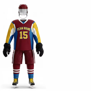 Uniformes de Hockey sobre Hielo al por Mayor Directo de Fábrica |   Camisetas de Hockey con Logotipo Personalizado |   Ropa Deportiva de Malla Transpirable 100% Poliéster 2026 - Product Image 3