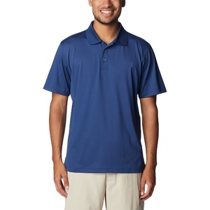 Polo en coton Oxford à manches courtes pour homme, couleur unie, respirant, style décontracté, coupe classique - Product Image 1
