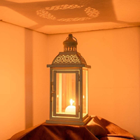 Lanterne à bougie en bois personnalisable, écologique et magnifiquement conçue, au design classique pour une décoration chaleureuse de la maison et des événements