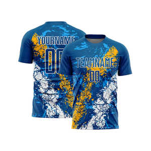 Camiseta de Fútbol Sublimada Personalizada, Unisex, Manga Corta, Absorbe la Humedad, Impresión con Nombre del Equipo, Negro, Rojo, Azul, Corte Atlético - Product Image 6
