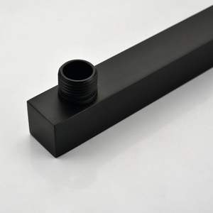 Juego de grifería de lujo para baño con cabezal de ducha tipo lluvia de 10 pulgadas en latón negro mate y rociador de mano, sistema mezclador de lluvia para gama alta - Product Image 4