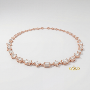 Collar con Colgante de Diamante Geométrico Cultivado en Laboratorio, Oro 14K/18K, Diseño Moderno, Elegante y de Lujo, para Compromiso, Boda, Aniversario - Product Image 2