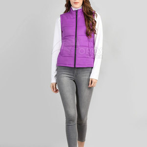 Chaleco de invierno acolchado de alta calidad hecho en Pakistán para mujer, diseño personalizado, venta al por mayor. - Product Image 3