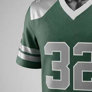 Camiseta de Fútbol Americano Personalizable de Secado Rápido, Transpirable, 100% Poliéster, Protección UV, Manga Corta, para Verano, Fabricación Personalizada - Product Image 6