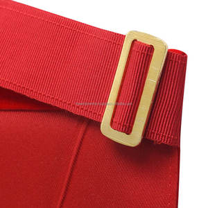 Tablier maçonnique personnalisé en velours rouge Regalia pour Grand Grand Prêtre Royal Arch Chapter brodé 3D or guirlande Design vente en gros - Product Image 4