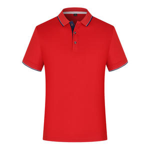 Polo à manches courtes blanc pour homme, couleur unie, tricot piqué respirant, design décontracté, boutons sur le devant, col et poignets à bordure verte - Product Image 5
