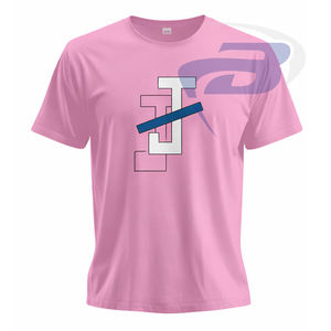 Camiseta con cuello en contraste rosa estampada de la hermandad Jack And Jill Of America, 100% algodón, estilo urbano, camiseta de la hermandad JAJOA - Product Image 1