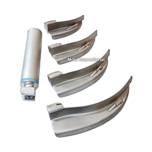 Juego de 4 Laringoscopios con Mango y Estuche – Kit de Laringoscopio Médico de Acero Inoxidable para Manejo de las Vías Respiratorias e Intubación - Product Image 6