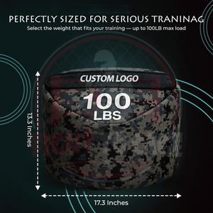 Sacs de frappe réglables en tissu Oxford et polyester balistique, remplis de sable lourd, pour l'entraînement de force, la boxe et le MMA - Durables - Product Image 2