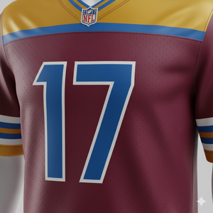 Maillot de football américain en tissu doux et respirant, couleurs et logos personnalisés, vente en gros, service OEM/ODM, haute performance athlétique - Product Image 4