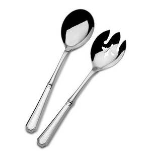 Cuchara y tenedor de metal de lujo para servir ensaladas, ideales para gerentes de banquetes y directores de catering. - Product Image 1